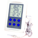 Цифровые часы с ЖК-дисплеем. Встроенные датчики с индикацией влажности, температуры внутри/снаружи помещения.