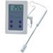 Цифровой ЖК-термометр с проводным металлическим щупом для целей измерения низких и высоких температур.
